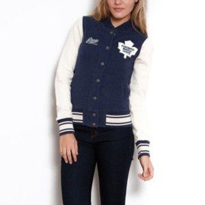 Roots Toronto Maple Leafs Varsity Bomber Jacket